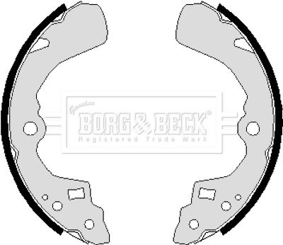BORG & BECK Комплект тормозных колодок BBS6236